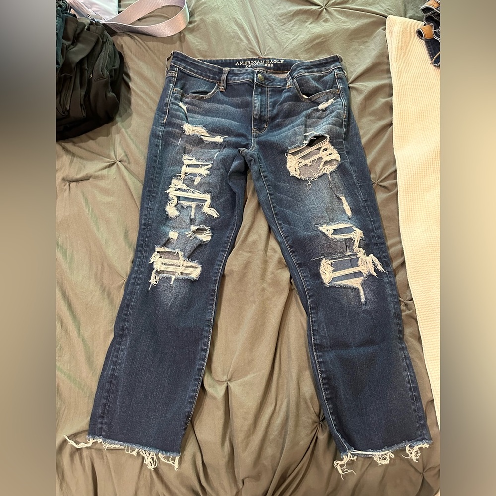 American eagle jegging crop size 14 reg
